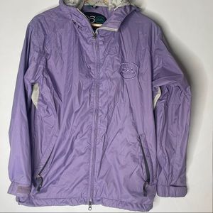 Womens 686 Light Purple Nylon ARD Hooded Windbreaker Jacket Sz M